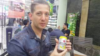 Indonesias Bintang 0 Radler Beer Review What NonAlcoholic beer Thats all you find sometimes [upl. by Swanhildas]