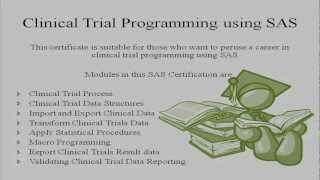 How to get Certified in Clinical Trial Programming using SAS [upl. by Cash]