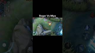 Roger gold lane 🤡 roger miya 1v1 mlbb mobilelegends [upl. by Joelie692]