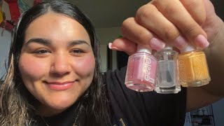 ASMR Painting your spring nails💅🏽💐mouth sounds [upl. by Onitnatsnoc480]