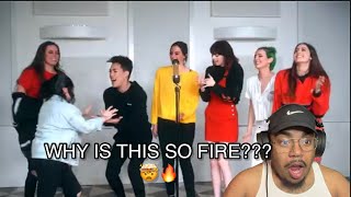 HE CAN SING 🤯 Demi Lovato Medley ft James Charles  Sister SingOff  Cimorelli  REACTION [upl. by Cirre]