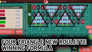 Four triangle new roulette winning formula 🤑 Roulette Strategy To Win 2024 [upl. by Ennaitsirhc]