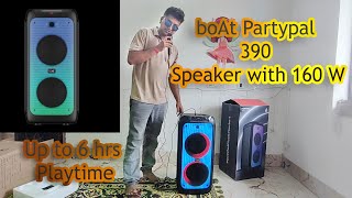 BoAt Party Pal 390 Speaker unboxing  quality test  review amp Features [upl. by Alraep902]