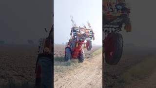 Tractor high jumping power 😯 tractor jump power [upl. by Llekim]