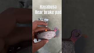 Hayabusa rear brake pad rider automobile zx10r shortsfeed bmw1000rr suzuki ninja hayabusa [upl. by Martelli941]