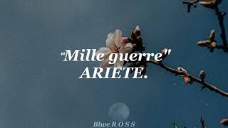 Mille Guerre  ARIETE LYRICS Español e italiano [upl. by Lletnahc]