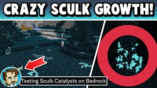 CRAZY SCULK GROWTH Minecraft 119 Deep Dark amp Sculk Catalyst Details [upl. by Byrn]