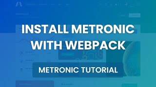 Install Metronic with Webpack  Metronic 7 Admin Theme [upl. by Aynna591]