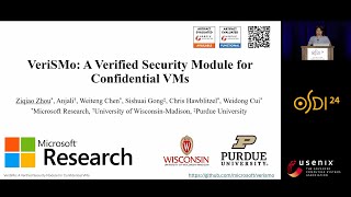 OSDI 24  VeriSMo A Verified Security Module for Confidential VMs [upl. by Herbst803]