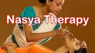 Charak Nasya Ayurvedic Therapy for Migraine Loss of Hair Memory Loss [upl. by Yenttirb]