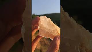 All natural Faden Quartz quartz faded healing stones chakras deep soul ambient calm asmr [upl. by Fougere]