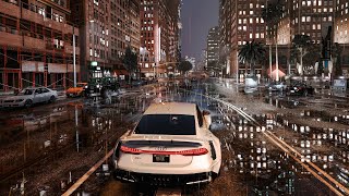 4K GTA 5 Night City  Most Realistic Rain Weather  Ray Tracing  CineREALISM Graphics Mod 2021 [upl. by Angelica991]