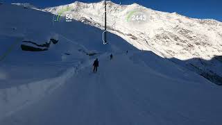 Skiing in SaasFee [upl. by Esor]