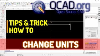 QCAD How To Change Units [upl. by Llyrad]