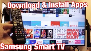 Samsung Smart TV How to Download amp Install Apps [upl. by Aland]