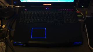 Alienware m17x Keyboard Lights Music Visualizer [upl. by Nobe]