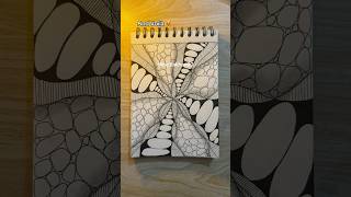 Zentangle doodle tutorial 😻 Day 115 shorts doodlewithnadia art drawing zentangleart [upl. by Strain458]