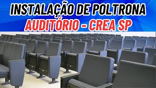 Instalação de poltronas de auditório do CREA SP [upl. by Willabella]