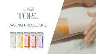 Italwax Top Line SP warm wax  Depilation procedure [upl. by Aicenaj]