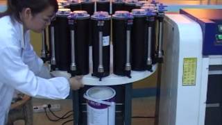 Oceanpower manual paint tinting machine and shaker operation video [upl. by Amesari]