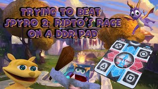 Trying to beat Spyro 2 Ripto’s Rage on a DDR Pad in 2024 World 1 [upl. by Reivad42]