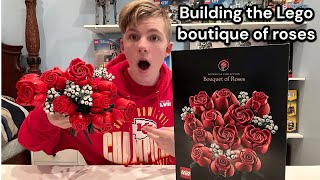 Building the Lego Bouquet of Roses 10328 [upl. by Eatnohs421]