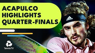 New No1 Medvedev Nadal amp Tsitsipas Seek SemiFinal Spot  Acapulco 2022 QuarterFinal Highlights [upl. by Dominick]