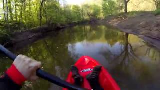 Kayak Video 2 Irondequoit Creek Oxbow in Ellison Park [upl. by Annaigroeg]