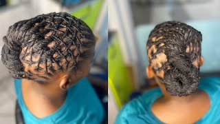 Different ways to style short dreads for womensubscribehaircareretouching dreadlocksusacare [upl. by Irim580]