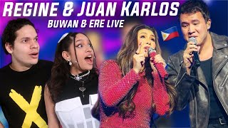 THESE TWO😍 Waleska amp Efra react to Regine Velasquez and Juan Karlos  Buwan amp ERE [upl. by Llenyr337]