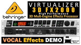 Behringer VIRTUALIZER 3D FX2000 MultiEffects Processor Vocal Effects [upl. by Ursas]