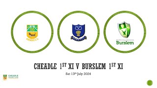 Cheadle 1st xi V Burslem 1st xi NSSC Premire A 13724 [upl. by Oicapot]