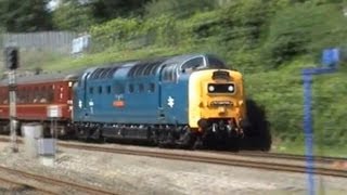 Deltic 55022 at Goring amp Streatley on The Capital Deltic [upl. by Eremehc]