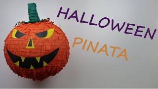 Halloween Pumpkin Pinata DIY Pinata 🎊🎃 [upl. by Just761]