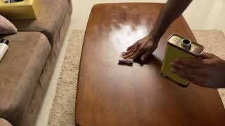 How to restore a wood finish with Howard RestorAFinish Walnut Restore  WOOD POLISH [upl. by Asirak230]