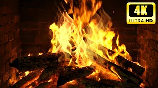 Ultimate Fireplace ExperienceCrackling Fire Sounds for RelaxationScreenSaver 4KFogata 4Kfuego 4K [upl. by Ahserkal]