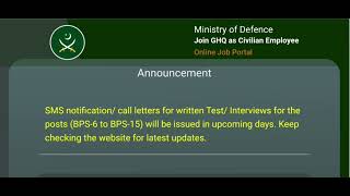 GHQ AMDTE jobs update  GHQ civilian jobs written test schedule gkwithengineer ghqjobs [upl. by Notsirhc]