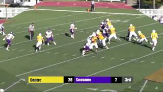 Centre Football vs Sewanee Highlights [upl. by Rachele632]