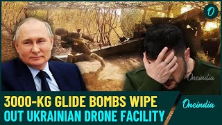 Russia Rains 3000Kg Glide Bombs In ZAPOROZHYE Using Su34 To Destroy Massive Drone Facility [upl. by Llenram]