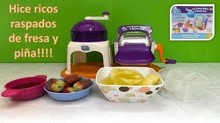 DIY  Maquina de Helados y Raspados  Ice Cream Maker and Slushy Duo Tasten Fun  2da parte [upl. by Sesiom]