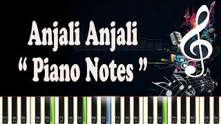 AR Rahman Anjali Anjali Pushpanjali  Midi  Music Notes  Piano [upl. by Tristam]