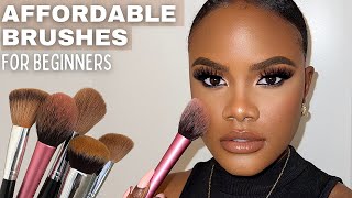 THE ONLY 5 MAKEUP BRUSHES YOU NEED  How To Use Them [upl. by Assyn]