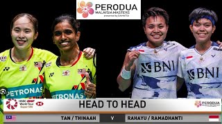 MELETOP Pearly TanThinaah Muralitharan vs RahayuRamadhanti di Perodua Malaysia Masters [upl. by Reste312]