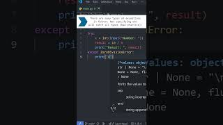 Python Basics ERROR HANDLING in Under a Minute 🚨 [upl. by Blase26]