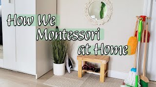 MONTESSORI HOME TOUR  How We Montessori At Home With a 2 Year Old DIY amp Functional Montessori Home [upl. by Aicirt]