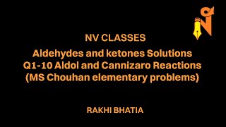 Aldehydes and Ketones Solutions Q110 Aldol and Cannizaro Reactions MS Chouhan elementary problems [upl. by Eidac455]