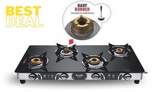 Gas Stove with 4 Burners Preethi kitchengadgets kitchentools gasstoves [upl. by Engle]