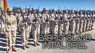 Parris Island Marine Recruits  Initial Drill Evaluation [upl. by Arte368]