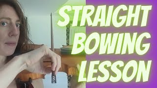 How to Play Violin With a Straight Bow [upl. by Buffy]