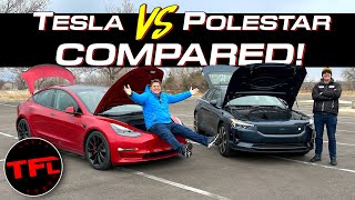 COMPARED Is The New 2024 Polestar 2 Better Than The Tesla Model 3 [upl. by Alel]